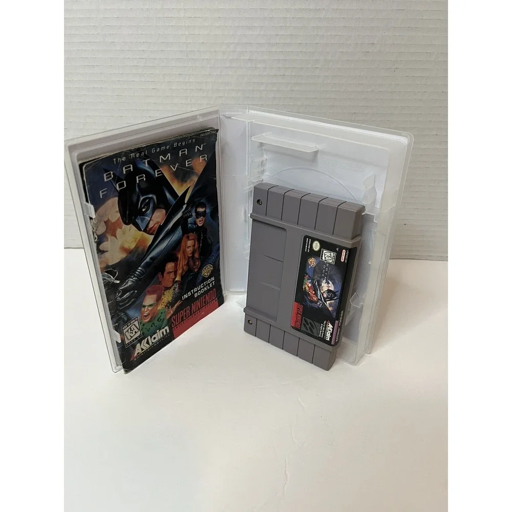 CIB BATMAN FOREVER NINTENDO SNES VIDEO GAME‎ COMPLETE IN BOX CIB Nice Shape!